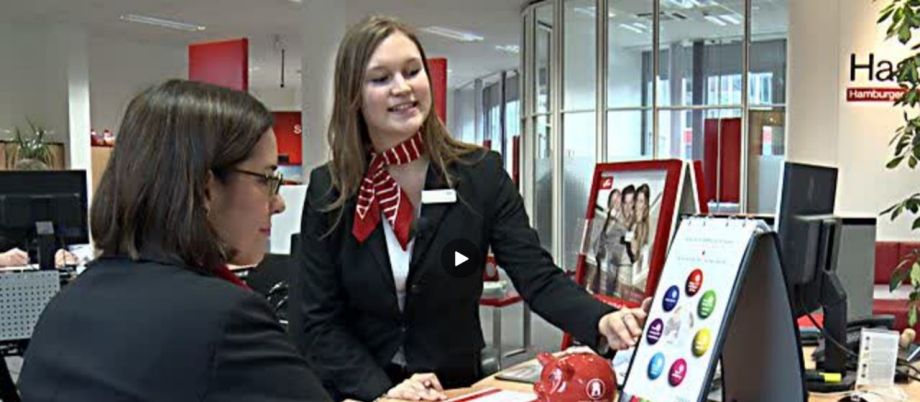 Film Ausbildungsberuf Bankkaufmann/-frau auf berufe.tv der Arbeitsagentur